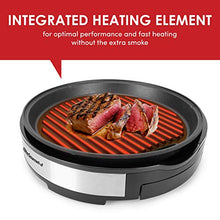 Load image into Gallery viewer, Elite Gourmet EMG6505G Smokeless Indoor Electric BBQ Grill with Glass Lid, Dishwasher Safe, PFOA-Free Nonstick, Adjustable Temperature, Fast Heat Up, Low-Fat Meals Easy to Clean Design