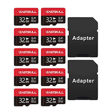 Load image into Gallery viewer, EASTBULL 10-Pack Micro SD Cards 32GB, SD Memory Cards Full HD Video 90MB/s UHS-I U1 Micro SDHC Class 10 for Surveillance Security Cam Action Camera (10 Units)