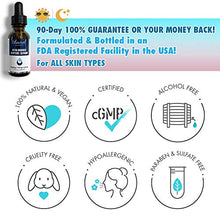 Load image into Gallery viewer, Ebanel Hyaluronic Acid Serum for Face with Peptides, Deep Hydrating Anti Aging Serum, Visibly Plump, Firm & Smooth Skin, Reduce Redness with Vitamin C, E and B5, Niacinamide, Aloe, Jojoba Oil, MSM