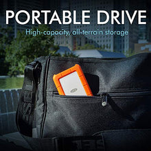 Load image into Gallery viewer, LaCie Rugged Mini 1TB External Hard Drive Portable HDD – USB 3.0 USB 2.0 compatible, Drop Shock Dust Rain Resistant Shuttle Drive, For Mac And PC Computer Desktop Workstation PC Laptop (LAC301558)