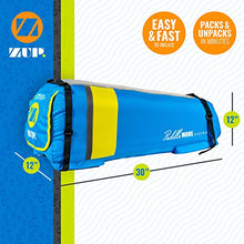Load image into Gallery viewer, ZUP PaddleMORE Inflatable Stand-Up Paddleboard Seat, 12" x 12" x 30", Blue/Yellow (Paddleboard not Included)