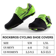 Load image into Gallery viewer, ROCKBROS Cycling Shoe Covers Toe Covers Winter Toe Warmers Cycling Overshoes Protectors Kevlar Black 1 Pair L/XL(7-12US)