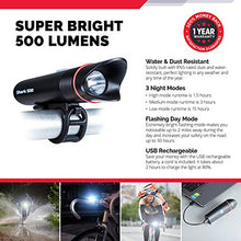 Load image into Gallery viewer, Cycle Torch Shark 500 USB Rechargeable Bike Light – Headlight & Tail Light Set- Fits All Bicycles, Hybrid, Road, MTB, with Quick Release