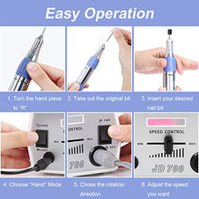Load image into Gallery viewer, Makartt Nail Drill Electric Nail File Machine JD700 Professional 30000RPM Manicure Drill for Acrylic Nails Remove Gel Polish Poly Nail Extension Gel B-01