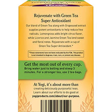 Load image into Gallery viewer, Yogi Tea - Green Tea Super Antioxidant (6 Pack) - Supports Overall Health with Licorice Root, Lemongrass, and Jasmine - Contains Caffeine - 96 Organic Green Tea Bags