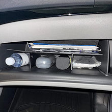 Load image into Gallery viewer, TACORBO Glove Box Organizer Compatible with Honda Pilot 2016-2022 / Ridgeline 2017-2022 2023/ Passport 2019-2022 2023 Accessories, Insert Glove Compartment Black ABS Materials