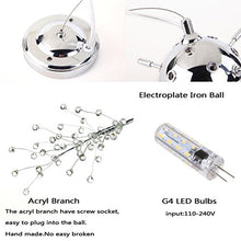 Load image into Gallery viewer, GDNS Chandeliers Firework LED Light Stainless Steel Crystal Pendant Lighting Ceiling Light Fixtures Chandeliers Lighting,Dia 23.5 inch
