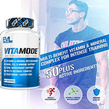 Load image into Gallery viewer, Evlution Nutrition VitaMode High Performance Men’s Multivitamin, Full Spectrum Vitamins & Minerals, Immune Health, Vitamin C & D, Zinc, Antioxidants, Skin, Hair, Bone, Eye Health (60 Servings)