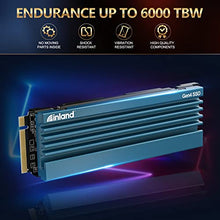 Load image into Gallery viewer, INLAND Gaming Performance Plus 8TB Gen 4 PCIe 4.0 NVMe M.2 SSD with Heatsink Compatible with PS5 & PC, Read/Write Speed up to 7000MB/s and 5800MB/s, 6000 TBW Internal Solid State Drive