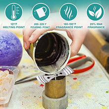 Load image into Gallery viewer, Hearts and Crafts Soy Wax and DIY Candle Making Supplies | 10lb Bag with 100 6-Inch Pre-Waxed Wicks, 2 Centering Devices