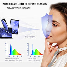 Load image into Gallery viewer, Zéro D Clean Lens Round Blue Light Blocking Glasses Computer Gaming/TV/Phones Anti Eyestrain For Men Women(Gun&Black)