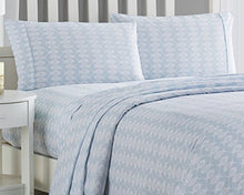 Load image into Gallery viewer, Elegant Comfort Ultra-Soft Double Brushed 4-Piece Microfiber Sheet Set. Beautiful Tropical Patterns, and Vibrant Solid Colors, Luxury, All-Season Bed Sheet Set - Blue Fish, Queen