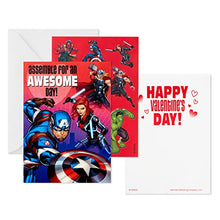 Load image into Gallery viewer, Hallmark Kids Avengers Valentines Day Cards and Stickers Assortment (24 Cards with Envelopes)