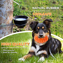 Load image into Gallery viewer, Dog Squeaky Ball Toys for Aggressive chewers,Durable Dog Balls for Teeth Cleaning Interactive Dog Chew Toys,Natural Rubber Bounce Dog Toys and Outdoors Training Dog Games for S/M/L Dog Toys(Orange)