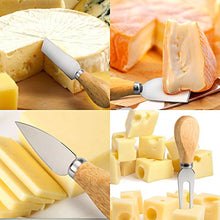 Load image into Gallery viewer, YXChome 4 Cheese Knives Set-Mini Knife, Butter Knife & Fork