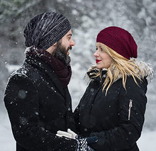 Load image into Gallery viewer, 2 Pack Winter Slouchy Beanie Hat for Women & Men, Knit Soft Cozy Oversized Warm Hats