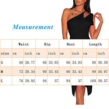 Load image into Gallery viewer, kaimimei Women’s One Shoulder Split Midi Dresses Sexy Fashion Evening Dress White M