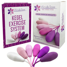 Load image into Gallery viewer, Intimate Rose Kegel Exercise Weights - Doctor Recommended Pelvic Floor Exercises - Set of 6 Premium Silicone Kegel Balls for Tightening & Control with Training Kit for Women: Beginners & Advanced