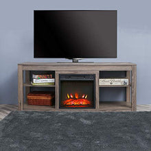 Load image into Gallery viewer, Romayard Electric Fireplace TV Stand Entertainment Center with Fireplace Corner Electric Fireplace Console Fireplace Heater for TVs up to 70"