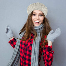 Load image into Gallery viewer, BG Soft Knit Solid Color Beanie, Chic, and Lightweight Crochet Knitted Style Beanie Hat for Women, One Size Slouchy - Navy