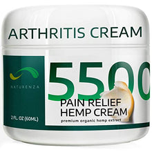 Load image into Gallery viewer, Pain Relief Hemp Cream - Maximum Strength Remedy for Pain Relief - Formulated for Muscle Soreness - Post Workout Recovery Sport Cream - Arnica, Hemp Oil Extract, Aloe Vera, MSM, Menthol - Naturenza