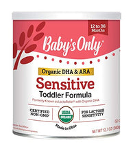 Load image into Gallery viewer, Baby's Only Organic Sensitive LactoRelief with DHA & ARA Toddler Formula, 12.7 Oz (Pack of 6) Non-GMO, USDA Organic, Clean Label Project Verified, Lactose Sensitivity | Baby Formula Powder