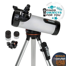 Load image into Gallery viewer, Celestron - 114LCM Computerized Newtonian Telescope - Telescopes for Beginners - 2 Eyepieces - Full-Height Tripod - Motorized Altazimuth Mount - Large 114mm Newtonian Reflector