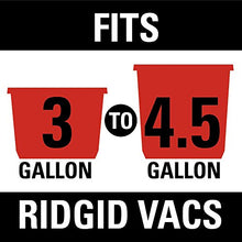 Load image into Gallery viewer, RIDGID 23738 VF3501 Wet Dry Vac High-Efficiency Dust Bags, Wet Dry Vacuum Filter Bags, Two Dust Collection Bags per Package