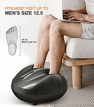 Load image into Gallery viewer, Cunmiso Life Foot Massager Machine With 2 Heat Modes & Remote, All-Round Shiatsu Foot Massager With Deep Kneading & Air Compression For Tired Muscles & Plantar Fasciitis, Fits Up To Men Size 12.5