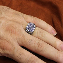Load image into Gallery viewer, Asoodehdelan Silver Pt Iranian Persian Farvahar Faravahar Ring Iran Parsi Art (9)