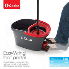 Load image into Gallery viewer, O-Cedar Easywring Microfiber Spin Mop & Bucket Floor Cleaning System with 2 Extra Refills