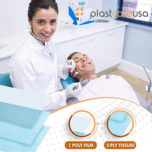 Load image into Gallery viewer, 50 Pink Disposable Dental Bibs 13" x 18", Tattoo Piercing Waterproof Patient Bib