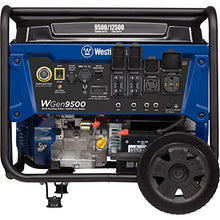 Load image into Gallery viewer, Westinghouse WGen9500 Heavy Duty Portable Generator - 9500 Rated Watts & 12500 Peak Watts - Gas Powered - Electric Start - Transfer Switch & RV Ready - CARB Compliant
