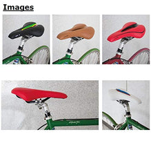 Load image into Gallery viewer, GORIX Bike Saddle Seat Comfortable Cushion with Rail Mountain Road Bicycle for Men and Women (GX-C19) (White×Celeste)