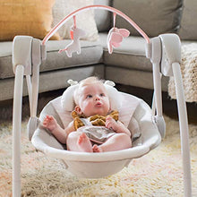 Load image into Gallery viewer, Ingenuity Comfort 2 Go Portable Swing Flora Compact Swing with TrueSpeed