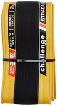 Load image into Gallery viewer, Challenge Strada Bianca Open Tubular Clincher Bicycle Tire (Black/Tan - 700 x 30)