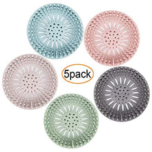 Load image into Gallery viewer, Hair Catcher Durable Silicone Hair Stopper Shower Drain Covers Easy to Install and Clean Suit for Bathroom Bathtub and Kitchen 5 Pack