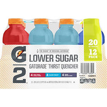 Load image into Gallery viewer, Gatorade G2 Thirst Quencher Variety Pack, 20 Ounce Bottles (Pack of 12)