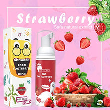 Load image into Gallery viewer, Kids Foam Toothpaste with Strawberry Flavor, Fluoride Free Natural Formula, Foam Toothpaste for Electric Toothbrush (60ml)(1 Pack)
