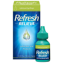 Load image into Gallery viewer, Refresh Relieva Lubricant Eye Drops, 0.33 Fl Oz Sterile, Packaging may Vary