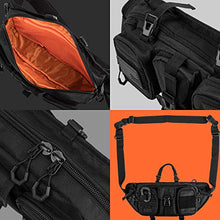 Load image into Gallery viewer, Fitdom Tactical Inspired Large Sling Bag For Men. Perfect Techwear Accessories EDC Bag For Men. Multi-Functional Waist Pack