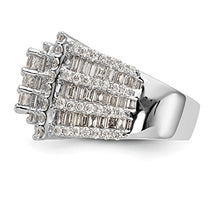 Load image into Gallery viewer, 14K White Gold Complete Diamond Cluster Engagement Ring for Women (4.361CT,H-SI2)