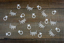 Load image into Gallery viewer, Silver Engaged Engagement Party Confetti