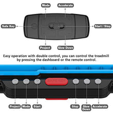 Load image into Gallery viewer, REDLIRO Under Desk Treadmill 2 in 1 Walking Machine Portable Space Saving Fitness Motorized Folding Treadmill Electric for Home Office Workout Indoor Exercise Machine