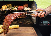 Load image into Gallery viewer, Traeger Pellet Grills BAC530 BBQ Tongs Accessory, Silver with Brown