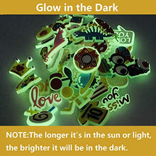 Load image into Gallery viewer, FOOIND 45PCS Shoe Charms Glow in the Dark & 1 Wristbands ,Food Pattern Shoe Charms for Croc Clog Shoes Bands Bracelet Wristband Party, Dinosaur Pattern Shoe Charms for Teens Children Birthday Gifts