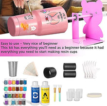 Load image into Gallery viewer, Cup Turner for Crafts Tumbler, with 20color Resin Pigment Kit for Big Discount