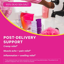 Load image into Gallery viewer, Pink Stork Postpartum Sitz Bath Soak: Dead Sea Salt for Perineal Care + Cleansing, Postpartum Recovery, Labor + Delivery Essentials, Women-Owned, Unscented, 1 lb