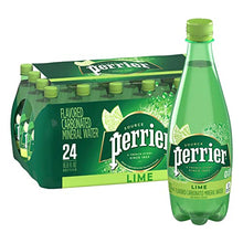 Load image into Gallery viewer, Perrier Lime Flavored Sparkling Water, 16.9 FL OZ Plastic Water Bottles (24 Count)