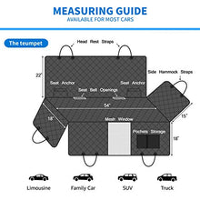 Load image into Gallery viewer, DKIIGAME Dog Car Seat Covers, Dog Car Hammock with Mesh Window, Heavy Duty Car Seat Covers for Dogs,100% Waterproof Anti-Slip 600D Oxford Cloth Dog Seat Cover for Back Seat